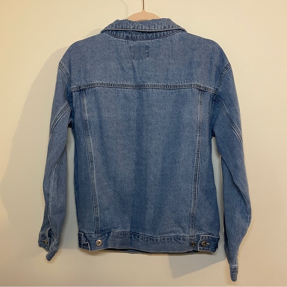 🔥 Love Tree Denim | Light Wash Distressed Denim Jacket Medium - Picture 4 of 5